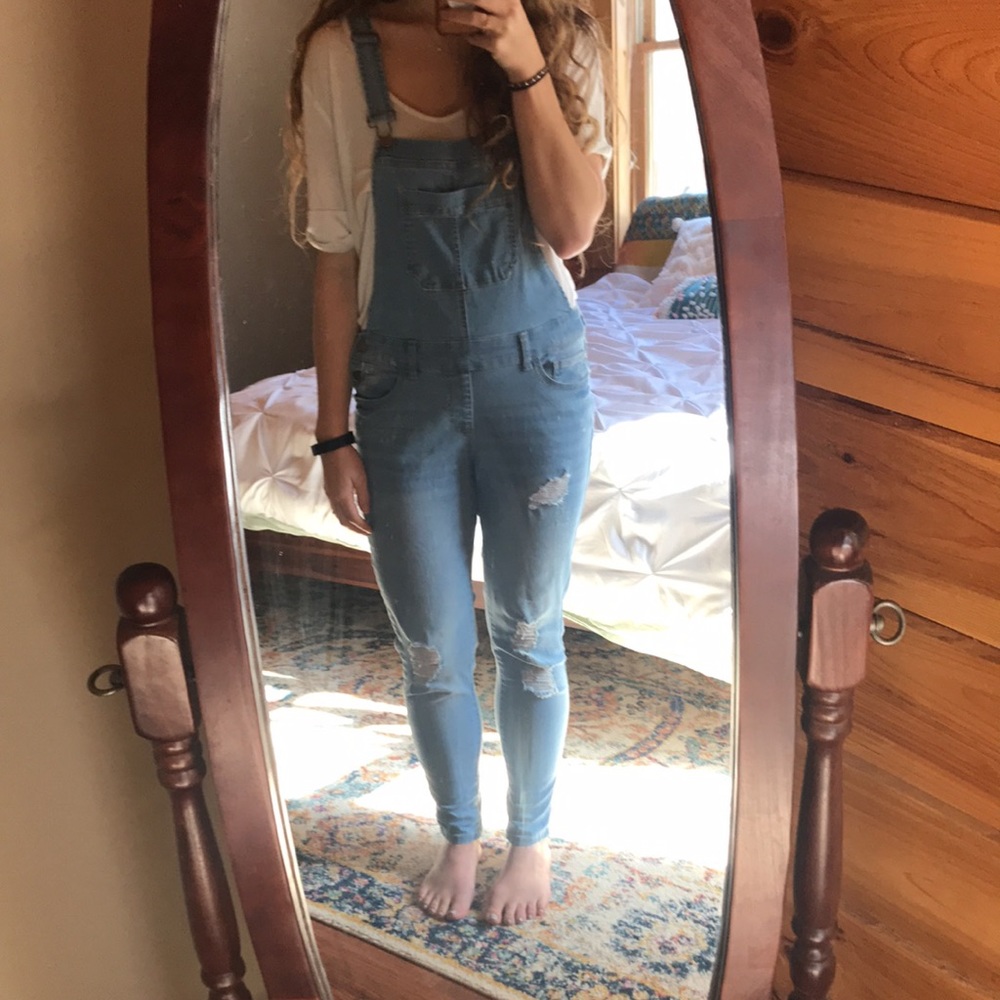 Denim overalls